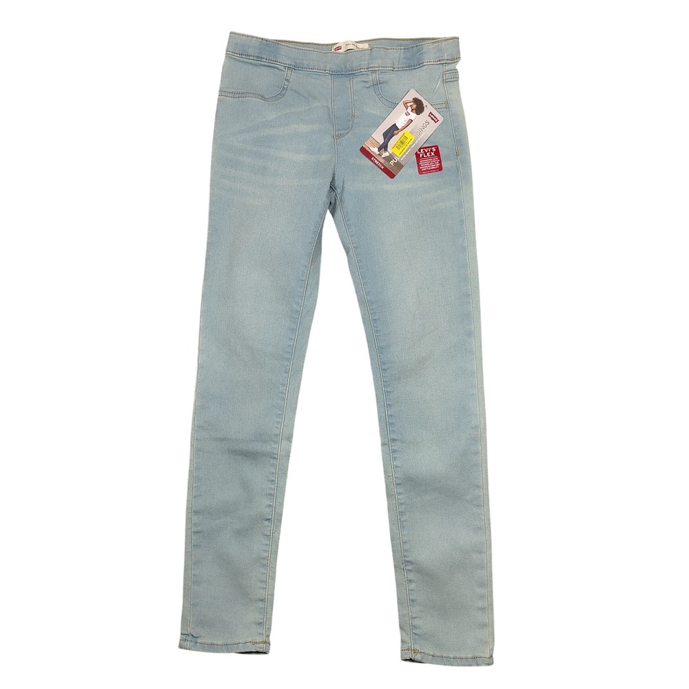 Levi's Pull-On Jegging Kids Size 12 Light Wash Flex‎ Stretch Denim Cotton Blend